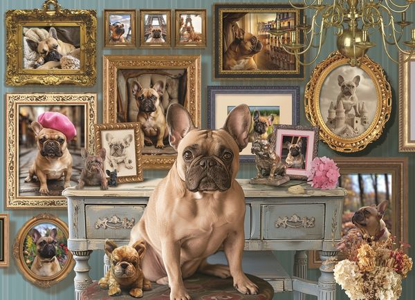 Produktbild: COBBLE HILL PUZZLES - Franz&ouml;sische Bulldogge 500 Teile