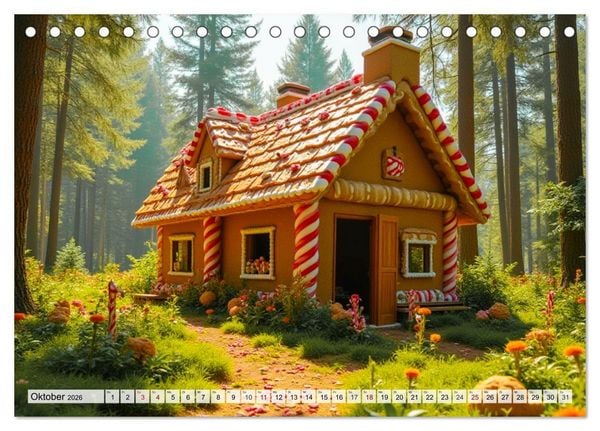 Produktbild: Fabelhafte Orte &ndash; Landschaften aus M&auml;rchen und Sagen (Tischkalender 2026 DIN A5 quer), CALVENDO Monatskalender
