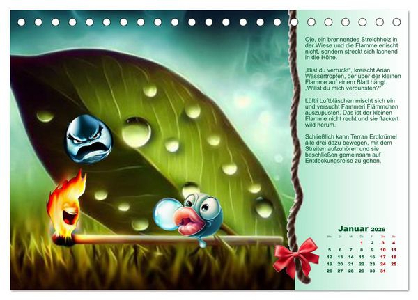 Produktbild: Missgeschick und Gl&uuml;ck (Tischkalender 2026 DIN A5 quer), CALVENDO Monatskalender