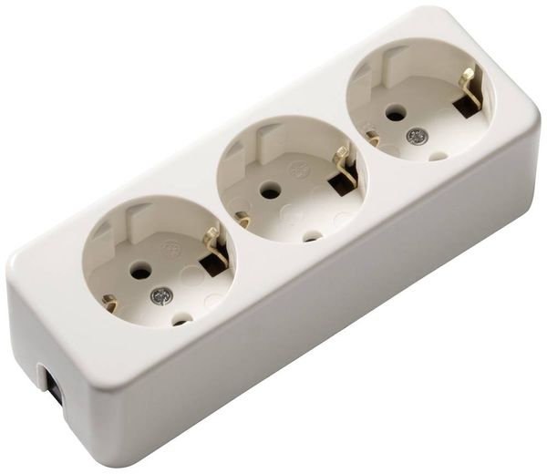 Produktbild: Martin Kaiser 638/ws Mehrfachkupplungsdose 250V Cremewei&szlig; (matt) IP20