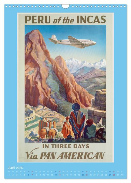 Produktbild: Historische Reiseplakate (Wandkalender 2026 DIN A3 hoch), CALVENDO Monatskalender