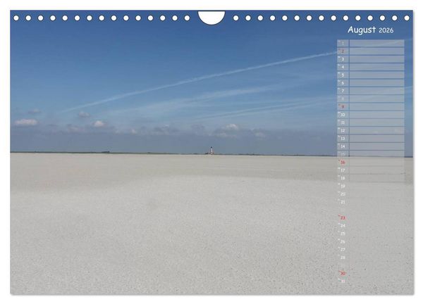 Produktbild: Strandspaziergang / Geburtstagskalender (Wandkalender 2026 DIN A4 quer), CALVENDO Monatskalender
