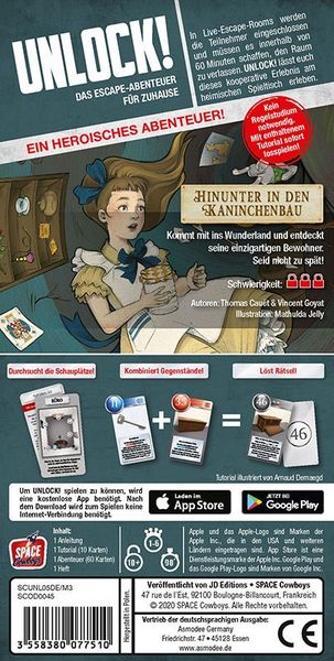 Produktbild: Unlock! - Hinunter in den Kaninchenbau. (Einzelsz.) Box5C