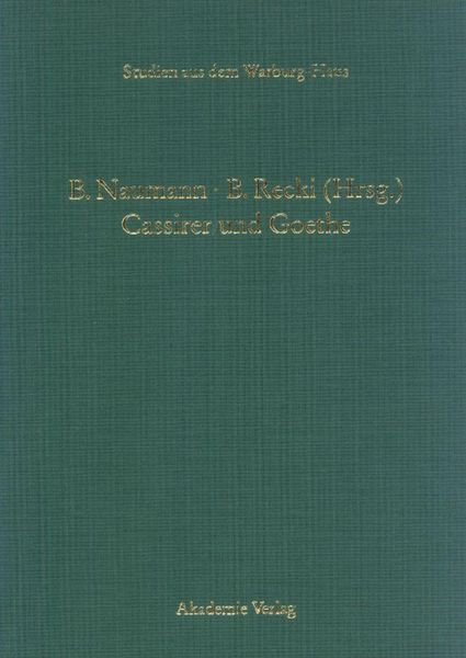 Produktbild: Cassirer und Goethe