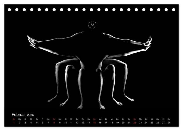 Produktbild: Kunstakt (Tischkalender 2026 DIN A5 quer), CALVENDO Monatskalender