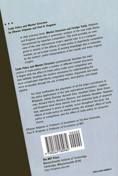 Produktbild: Trade Policy and Market Structure