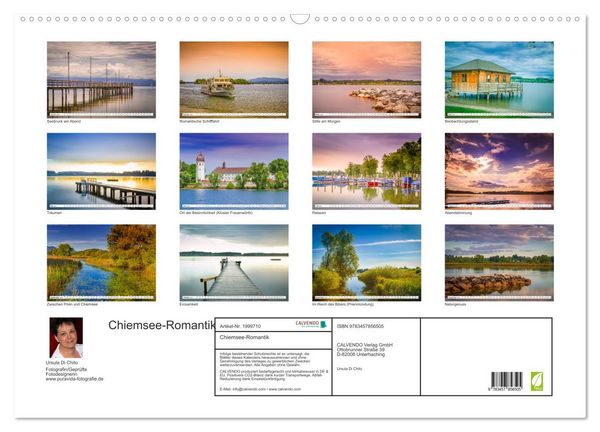 Produktbild: Chiemsee-Romantik (Wandkalender 2026 DIN A2 quer), CALVENDO Monatskalender