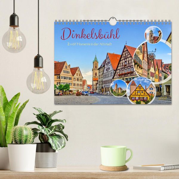 Produktbild: Dinkelsb&uuml;hl - Zw&ouml;lf Momente in der Altstadt (Wandkalender 2027 DIN A4 quer), CALVENDO Monatskalender
