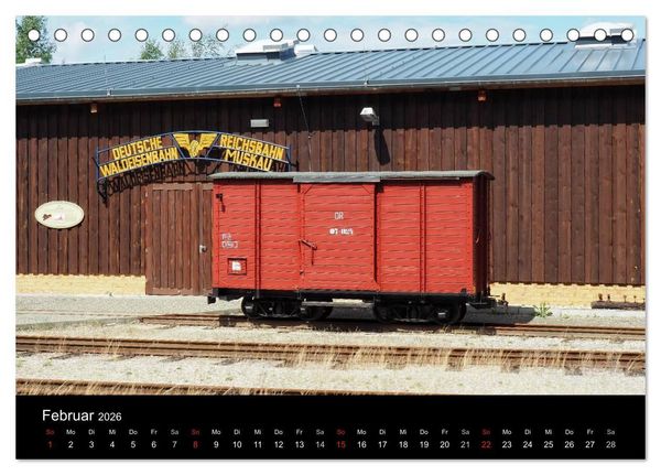 Produktbild: Waldeisenbahn Bad Muskau (Tischkalender 2026 DIN A5 quer), CALVENDO Monatskalender