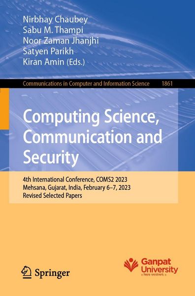 Produktbild: Computing Science, Communication and Security