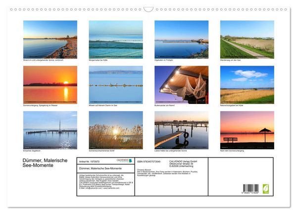 Produktbild: D&uuml;mmer, Malerische See-Momente (Wandkalender 2026 DIN A2 quer), CALVENDO Monatskalender