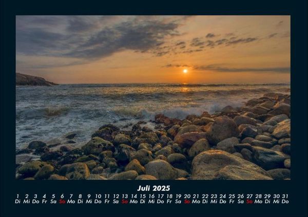 Produktbild: Die sch&ouml;nsten Meereslandschaften 2025 Fotokalender DIN A4