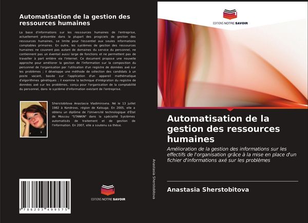 Produktbild: Automatisation de la gestion des ressources humaines