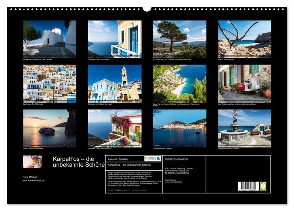 Produktbild: Karpathos &ndash; die unbekannte Sch&ouml;ne (Wandkalender 2026 DIN A2 quer), CALVENDO Monatskalender