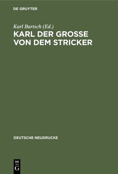 Produktbild: Karl der Gro&szlig;e von dem Stricker