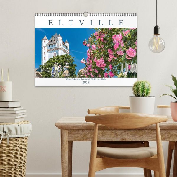 Produktbild: Eltville am Rhein - Wein, Sekt, Rosen (Wandkalender 2026 DIN A3 quer), CALVENDO Monatskalender
