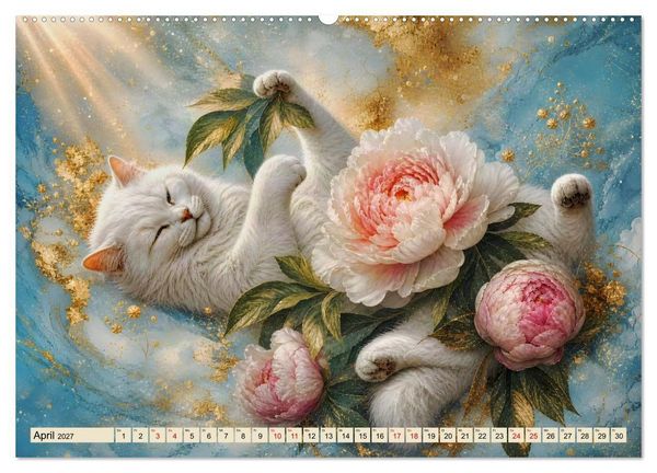 Produktbild: Floras Samtpfoten (Wandkalender 2027 DIN A2 quer), CALVENDO Monatskalender