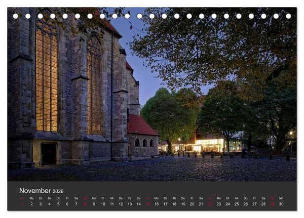 Produktbild: M&uuml;nster mit Licht (Tischkalender 2026 DIN A5 quer), CALVENDO Monatskalender