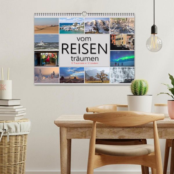 Produktbild: vom Reisen tr&auml;umen (Wandkalender 2026 DIN A3 quer), CALVENDO Monatskalender
