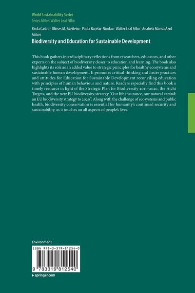 Produktbild: Biodiversity and Education for Sustainable Development