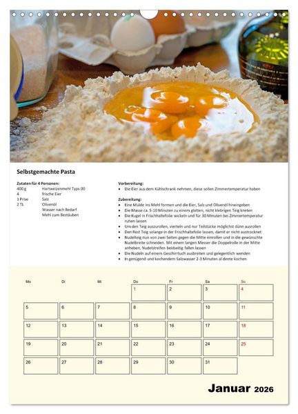 Produktbild: Der tolle Rezeptkalender (Wandkalender 2026 DIN A3 hoch), CALVENDO Monatskalender