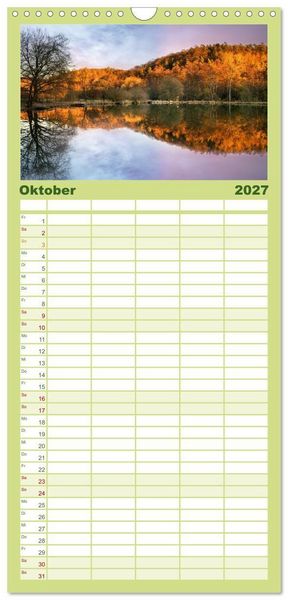 Produktbild: Familienplaner 2027 - Heimat Entdecken: Bergisches Land mit 5 Spalten (Wandkalender, 21 x 45 cm) CALVENDO