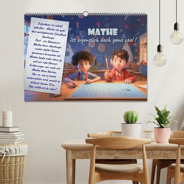 Produktbild: Mathe ist eigentlich doch ganz cool! (Wandkalender 2026 DIN A2 quer), CALVENDO Monatskalender