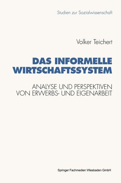 Produktbild: Das informelle Wirtschaftssystem