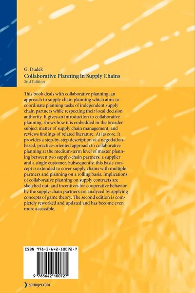 Produktbild: Collaborative Planning in Supply Chains