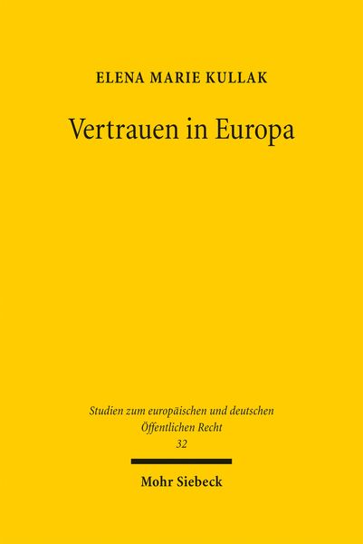 Produktbild: Vertrauen in Europa