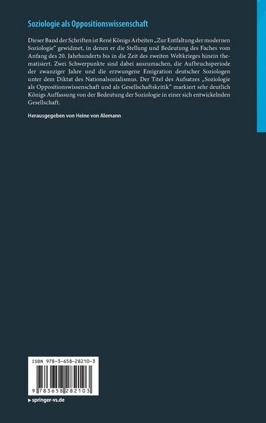 Produktbild: Soziologie als Oppositionswissenschaft