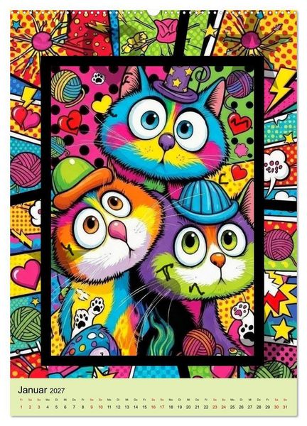 Produktbild: Das ist Pop Artig (hochwertiger Premium Wandkalender 2027 DIN A2 hoch), Kunstdruck in Hochglanz