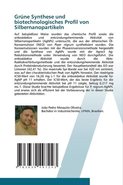 Produktbild: Gr&uuml;ne Synthese und biotechnologisches Profil von Silbernanopartikeln