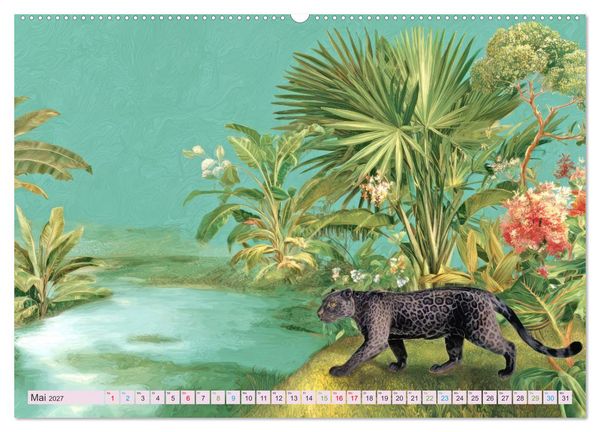 Produktbild: Exotische Pflanzenwelt - Illustrationen (Wandkalender 2027 DIN A2 quer), CALVENDO Monatskalender