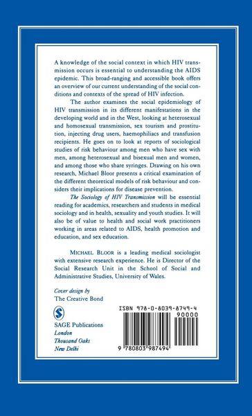Produktbild: The Sociology of HIV Transmission
