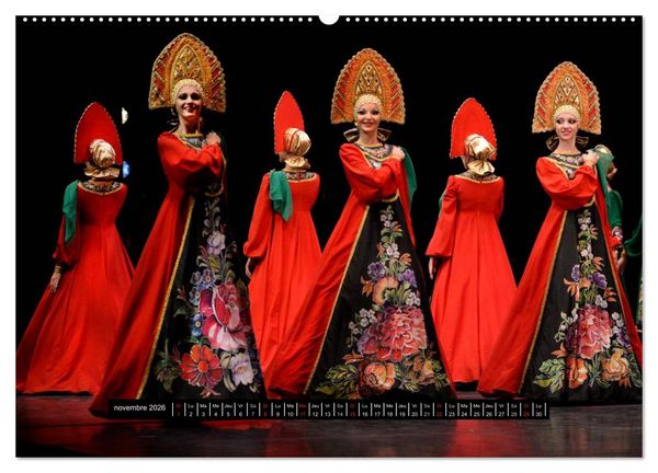 Produktbild: Danses de l'&acirc;me russe (Calendrier mural 2026 DIN A2 vertical) calendrier de bureau