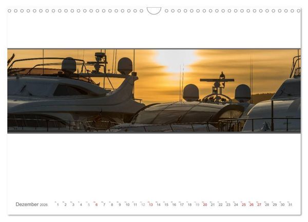Produktbild: Emotionale Momente: Yachten - eleganter Luxus auf den Weltmeeren (Wandkalender 2026 DIN A3 quer), CALVENDO Monatskalender
