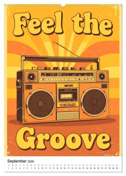 Produktbild: Feel the Groove &ndash; Funk & Soul Vintage (hochwertiger Premium Wandkalender 2026 DIN A2 hoch), Kunstdruck in Hochglanz