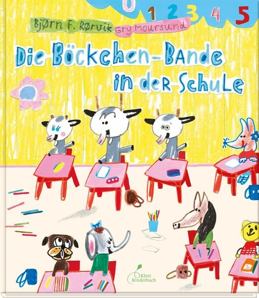 Die Böckchen-Bande in der Schule, Gebundene Ausgabe von Bjørn F. Rørvik, Klett Kinderbuch, 978-3-95470-181-0