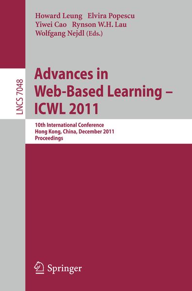 Produktbild: Advances in Web-based Learning - ICWL 2011