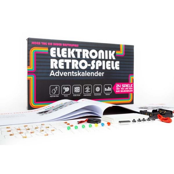 Produktbild: FRANZIS 67150 - Elektronik Retro Spiele Adventskalender