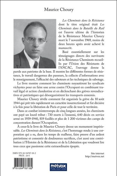 Produktbild: Les cheminots dans la resistance