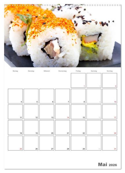 Produktbild: Frische K&uuml;che - Der hilfreiche Monatsplaner / Planer (Wandkalender 2026 DIN A2 hoch), CALVENDO Monatskalender