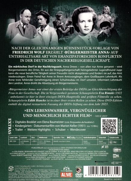Produktbild: B&uuml;rgermeister Anna (DEFA Filmjuwelen)
