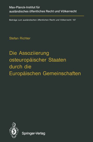 Produktbild: Die Assoziierung osteurop&auml;ischer Staaten durch die Europ&auml;ischen Gemeinschaften