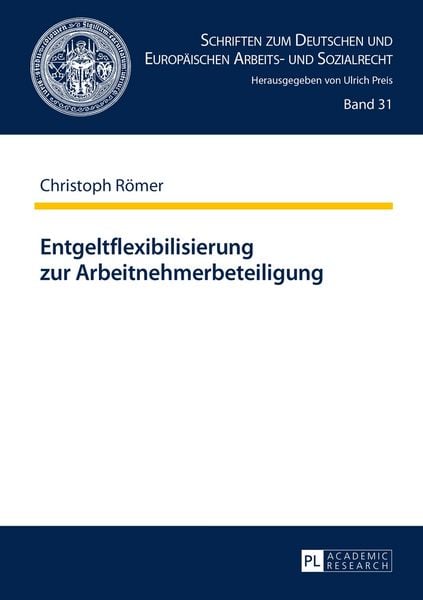 Produktbild: Entgeltflexibilisierung zur Arbeitnehmerbeteiligung