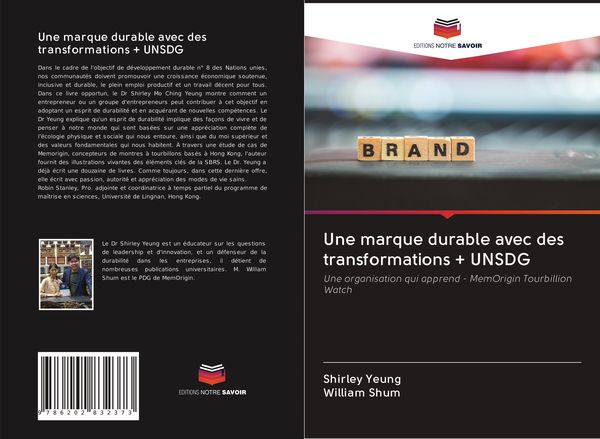 Produktbild: Une marque durable avec des transformations + UNSDG