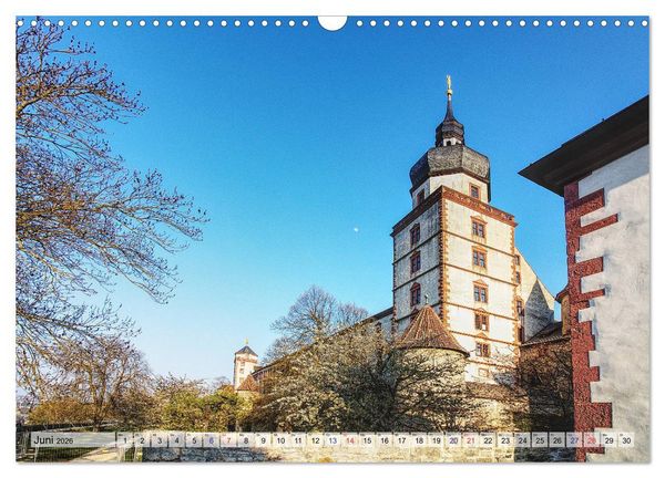 Produktbild: W&uuml;rzburg und Veitsh&ouml;chheim - romantische Rokoko St&auml;dte am Main (Wandkalender 2026 DIN A3 quer), CALVENDO Monatskalender