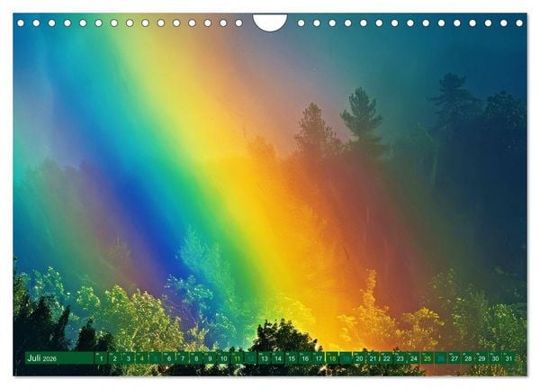 Produktbild: Himmlische Farbspiele - Regenbogen (Wandkalender 2026 DIN A4 quer), CALVENDO Monatskalender