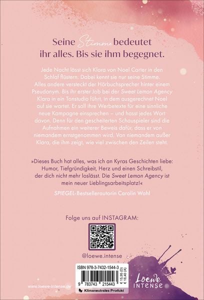 Produktbild: Zeilenflüstern (Sweet Lemon Agency, Band 1)